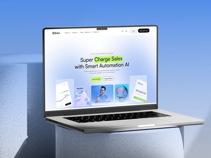 Sales automation landing page